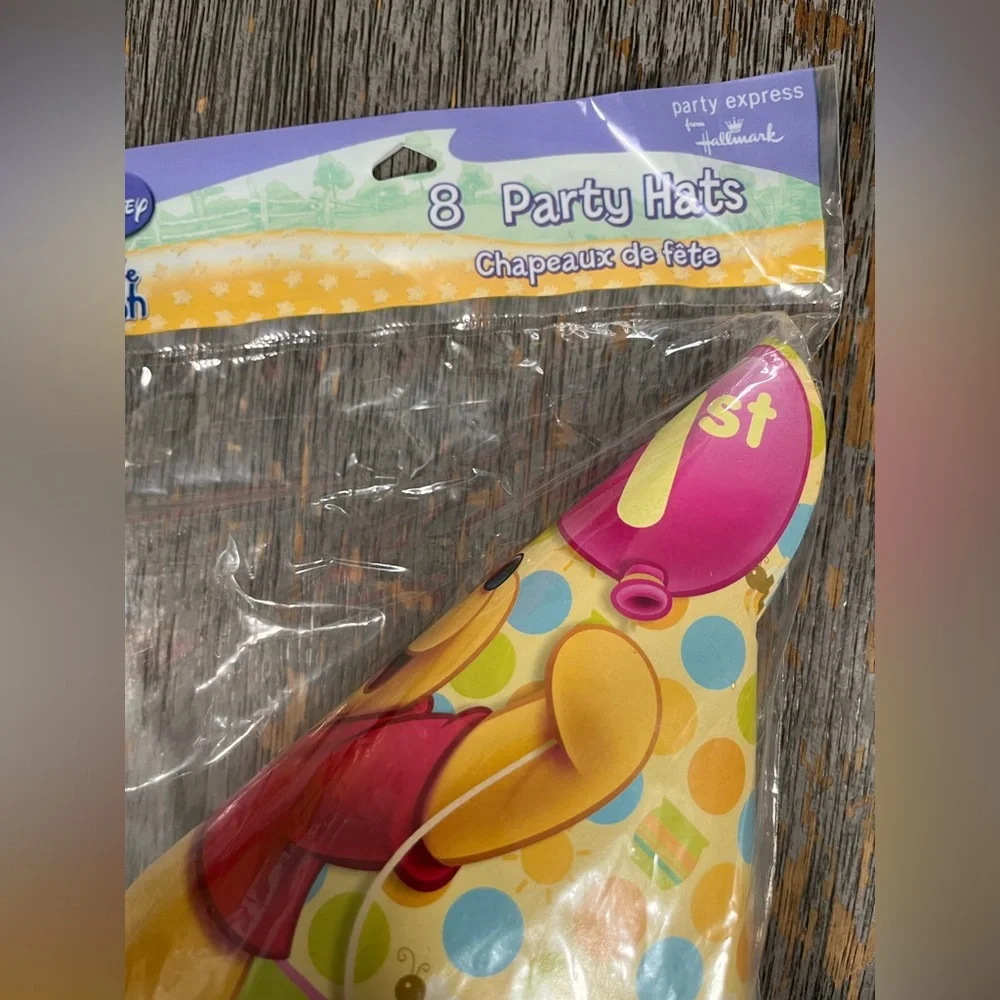 Winnie the Pooh 1st Birthday Cone Party Hats